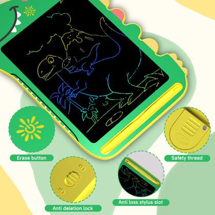 Imagem de Tablet de escrita LCD BKM para crianças, dinossauro educacional de 8,5 polegadas