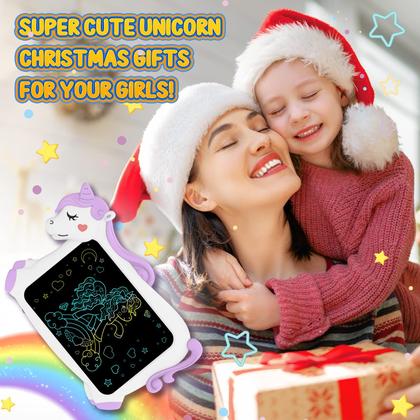 Imagem de Tablet de escrita LCD CHEERFUN Unicorns para crianças de 3 a 8 anos
