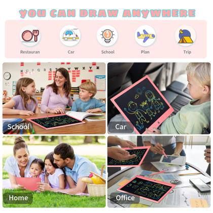 Imagem de Tablet de escrita LCD HHN de 15 polegadas colorido para crianças de 3 anos ou mais