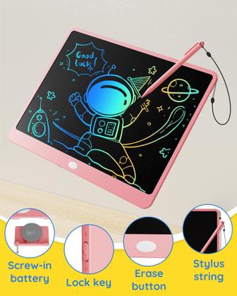 Imagem de Tablet de escrita LCD TEKFUN Doodle Board 16 polegadas rosa
