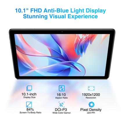 Tablet Doogee T10S - Android 13, 11GB RAM, 128GB ROM, Tela de 10.1