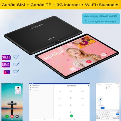 Imagem de Tablet Dual SIM BDF, 10,1 " Dourado Android 11, Bluetooth, Wi-Fi 4GB + 64GB