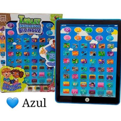 Imagem de Tablet educativo infantil didático interativo educacional AZUL