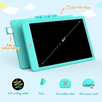 Imagem de Tablet eletrônico de desenho LCD BUKEBU 10,5 polegadas azul