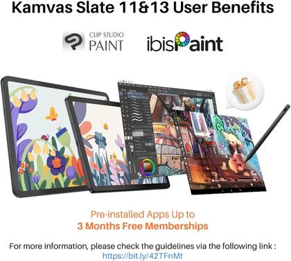 Tablet gráfico HUION Kamvas Slate 11 10.95