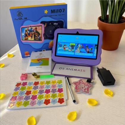 Imagem de Tablet Infantil 6gb128gb Com Jogos, Capa Temática e Caneta Wifi