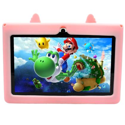 Imagem de Tablet Infantil 7 Pol 64GB 4GB RAM Android 12 Wifi Capa Labubu
