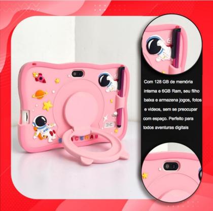 Imagem de Tablet Infantil Android Astronauta Wifi Youtube 64gb 4gb Ram