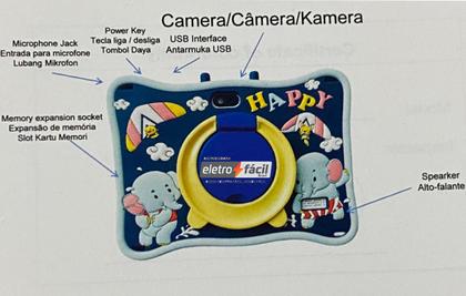 Imagem de Tablet Infantil com Android 13  4GB de RAM, 64GB de armazenamento, WiFi e que Acompanha Maleta  Diversão, Segurança e Aprendizado