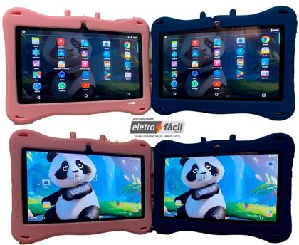 Imagem de Tablet Infantil com Android 13  4GB de RAM, 64GB de armazenamento, WiFi e que Acompanha Maleta  Diversão, Segurança e Aprendizado