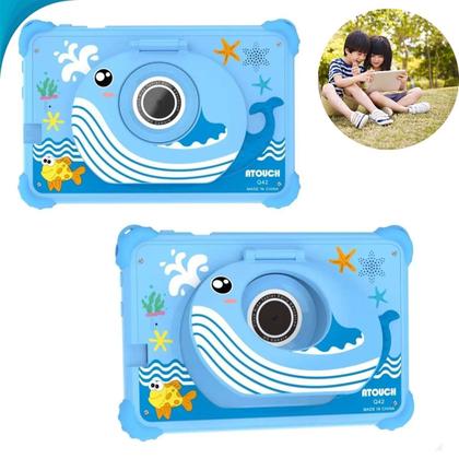 Imagem de Tablet Infantil Educativo Com Livro de Colorir Presente Para Menina Brinquedo Tecnológico Pronta Entrega
