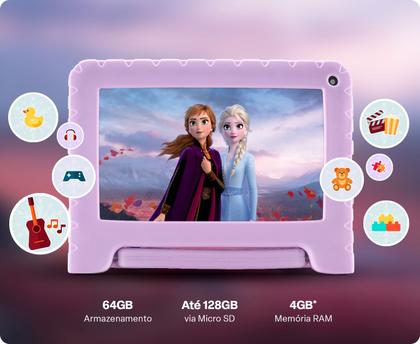 Imagem de Tablet Infantil Frozen ll Wifi 64GB 4GB Ram Com Pelicula