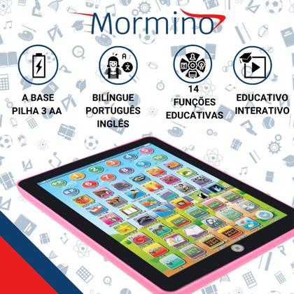 Imagem de Tablet Infantil Interativo Bilingue Didático Com Som A Pilha