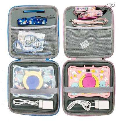 Imagem de Tablet Infantil Kids 6 RAM 128GB Com Bolsa, Caneta, Capa Protetora em Silicone Android 13.0 Aplicativo Controle Parental e Jogos