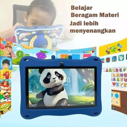 Imagem de Tablet Infantil Kids 6 RAM 128GB Com Bolsa, Caneta, Capa Protetora em Silicone Android 13.0 Aplicativo Controle Parental e Jogos