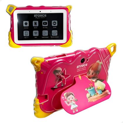 Imagem de Tablet Infantil Kids 6gb 128gb Wifi Android 15 Atouch Q39 Pro Cores