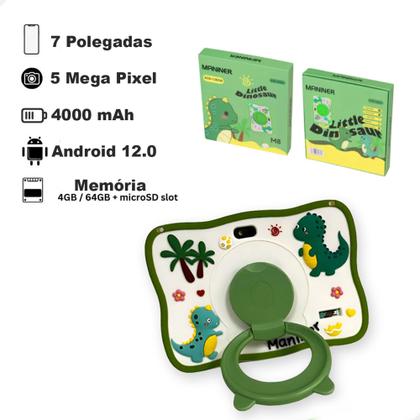 Imagem de Tablet infantil Kids M8 + brindes 4gb Ram 128gb capa antiqueda