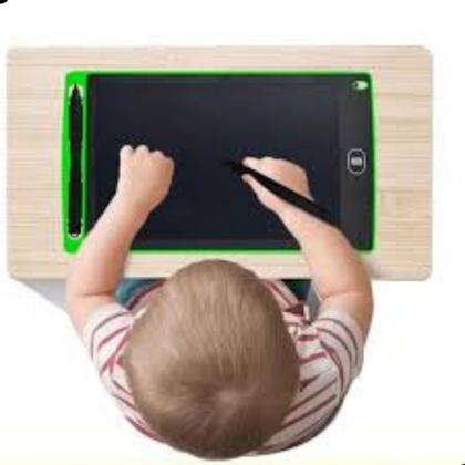 Imagem de Tablet Infantil LCD Lousa Mágica Escrita Colorida aprender desenhar escrever de forma divertida