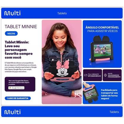 Imagem de Tablet Infantil M7 64GB 4Ram Multilaser Netflix Youtube jogo