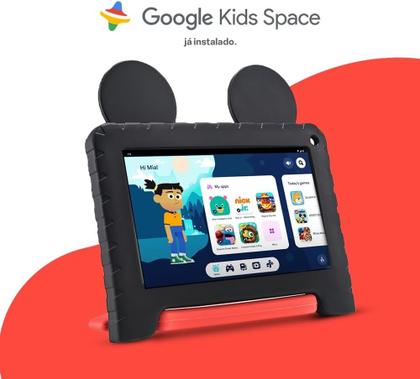 Imagem de Tablet Infantil Mickey com Controle Parental 4GB RAM 64GB 7 pol - NB413