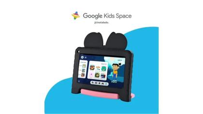 Imagem de Tablet Infantil Minnie com Controle Parental 4GB RAM 64GBTela 7 pol Case Wi-fi Android 13 Quad Core