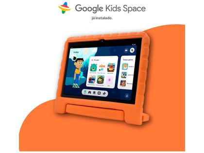 Imagem de Tablet Infantil Multilaser Kid Pad com Case 6GB RAM 128GB 10,1" Android Octa Core Wi-Fi