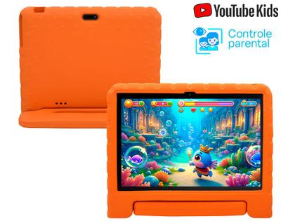 Imagem de Tablet Infantil Multilaser Kid Pad com Case 6GB RAM 128GB 10,1" Android Octa Core Wi-Fi