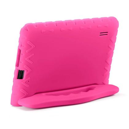 Imagem de Tablet Infantil Multilaser NB379 Rosa Kid Pad Capa de Silicone 32GB Para Criança Youtube Netflix