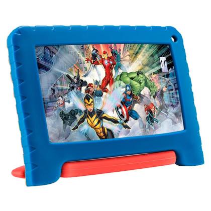 Imagem de Tablet Infantil Multilaser NB399 Marvel Avengers Vingadores 32GB Azul para Criança Youtube 2GB RAM