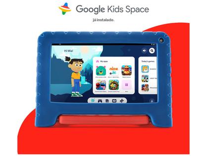 Imagem de Tablet Infantil Multilaser NB417 4GB RAM 64GB 7" Android Wi-Fi 4G