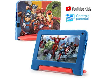 Imagem de Tablet Infantil Multilaser NB417 4GB RAM 64GB 7" Android Wi-Fi 4G