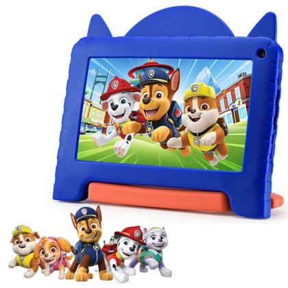 Imagem de Tablet Infantil Patrulha Canina 64GB Capa Controle criança