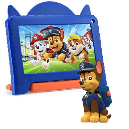 Imagem de Tablet Infantil Patrulha Canina Azul 4+64GB Wi-fi Android 13 Controle Parental Google Kids Space