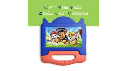 Imagem de Tablet Infantil Patrulha Canina Chase 64GB 4GB Com Pelicula