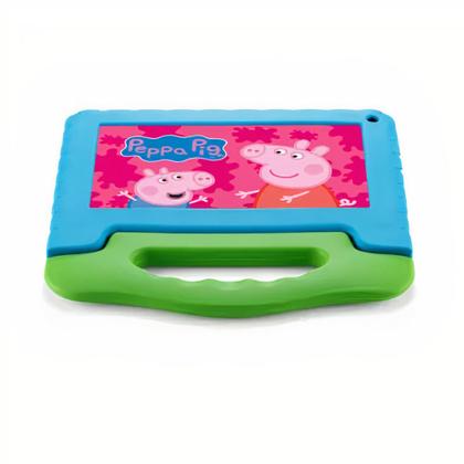Imagem de Tablet Infantil Peppa Pig Multilaser NB375 Azul Verde 32GB Para Criança Youtube Netflix Play Store