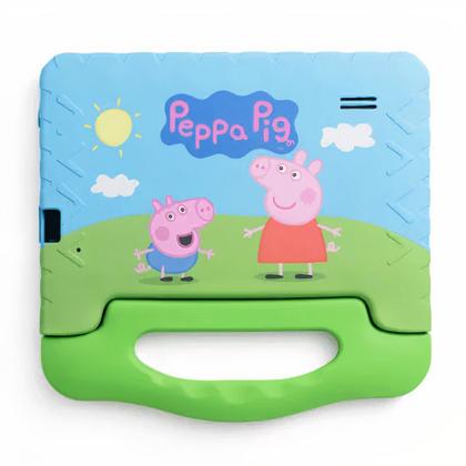 Imagem de Tablet Infantil Peppa Pig Multilaser NB375 Azul Verde 32GB Para Criança Youtube Netflix Play Store