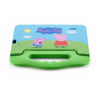 Imagem de Tablet Infantil Peppa Pig Multilaser NB375 Azul Verde 32GB Para Criança Youtube Netflix Play Store