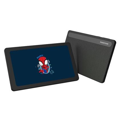 Imagem de Tablet Infantil Positivo Vision Tab 7 Spidey Octa Core 3GB RAM 64GB, 7” IPS, Android 14 Go, Wifi Capa e Bolsa, Preto