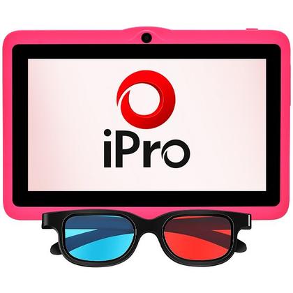 Imagem de Tablet Ipro Turbo 8 Wi-Fi 32GB/2GB Ram de 7" 0.3MP/0.3MP com Capinha Rosa