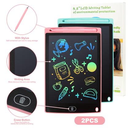 Tablet LCD de Desenho para Crianças (2 Unidades) - 8,5 Polegadas, Linhas Coloridas - Brinquedo Educativo Imagem de Tablet LCD de Desenho para Crianças (2 Unidades) - 8,5 Polegadas, Linhas Coloridas - Brinquedo Educativo