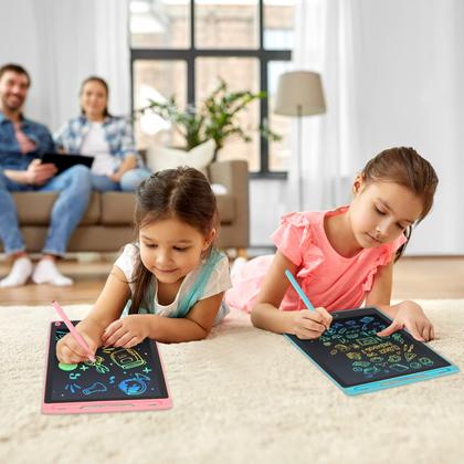 Tablet LCD de Desenho para Crianças (2 Unidades) - 8,5 Polegadas, Linhas Coloridas - Brinquedo Educativo Imagem de Tablet LCD de Desenho para Crianças (2 Unidades) - 8,5 Polegadas, Linhas Coloridas - Brinquedo Educativo