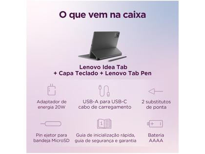 Imagem de Tablet Lenovo Idea Tab com Capa Teclado e Caneta 8GB RAM 128GB 11" Android 15 MediaTek Dimensity 6300 Wi-Fi