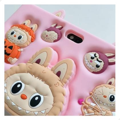 Imagem de Tablet M15 labubu Infantil 128gb memória capa antiqueda kids