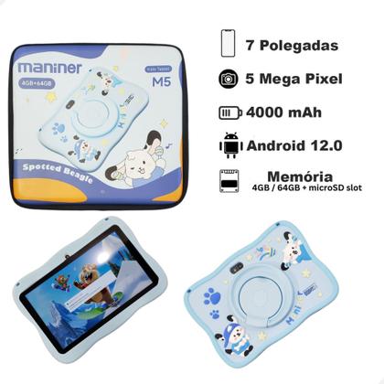 Imagem de Tablet M5 Infantil barato 64gb capa proteção Antiqueda