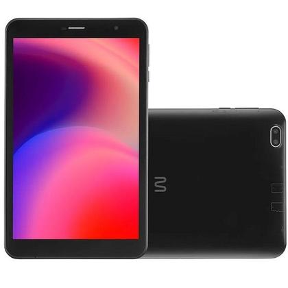 Imagem de Tablet M8 4G 32GB Tela 8 2GB RAM + Wifi Android 11 (GO Edition) OCTA Core Preto Multilaser NB385
