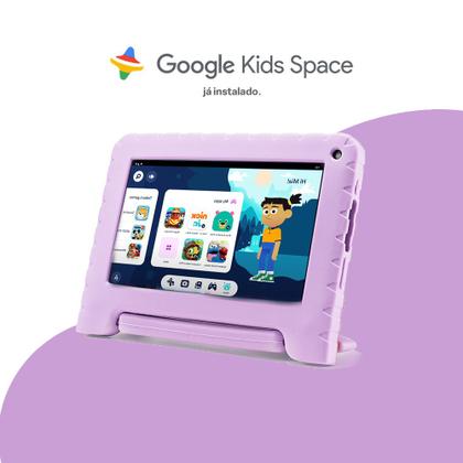 Imagem de Tablet Multi Frozen II com Controle Parental 7 pol 4GB RAM 64GB Android 13 Quad Core + Case + Wi-fi - NB416