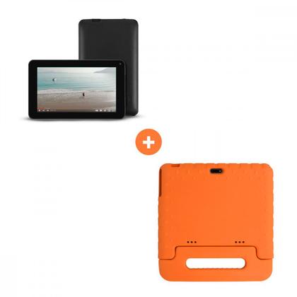 Imagem de Tablet Multi Kid Pad Laranja 10.1 pol 6GB RAM 128GB Android 13 Quad Core + Case + Wi-fi - NB425