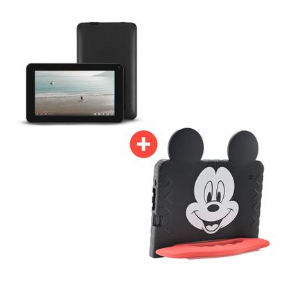 Imagem de Tablet Multi Mickey com Controle Parental 7 pol 4GB RAM 64GB Android 13 Quad Core + Case + Wi-fi - NB413