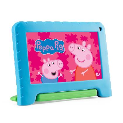 Imagem de Tablet Multi Peppa Pig com Controle Parental 7 pol 4GB RAM 64GB Android 13 Quad Core + Case + Wi-fi - NB420