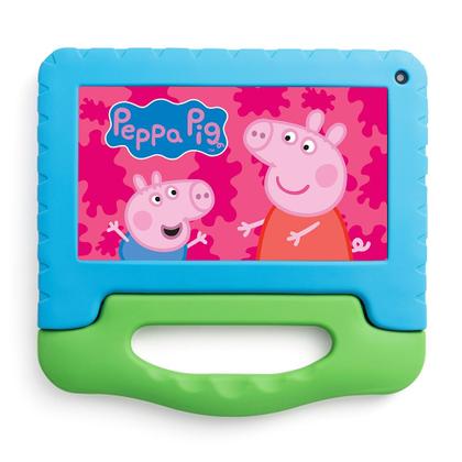 Imagem de Tablet Multi Peppa Pig com Controle Parental 7 pol 4GB RAM 64GB Android 13 Quad Core + Case + Wi-fi - NB420